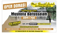 Open Donasi Pembangunan Mushola Baitussalam SMPN 1 Pare