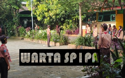 PELAKSANAAN IKRAR PELAJAR SMPN 1 PARE